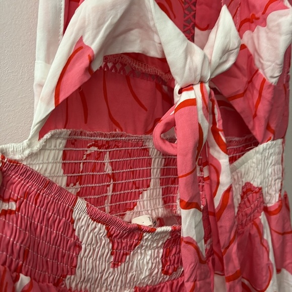 Abel the label - medium - Pink and White Floral Maxi Dress - open back - Picture 7 of 8